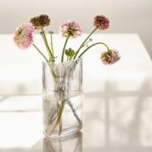 Arctic glass vase, small clear, no:6110300. Nytillverkat 2018 av Warm Nordic A/S, Danmark
