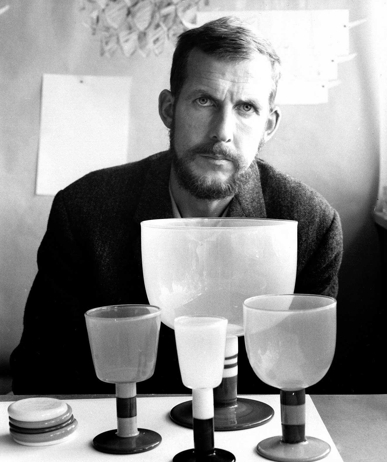 Gunnar Cyrén med Popglas 1968, foto: John Selbing