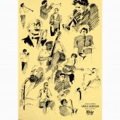 Affisch för Gävle Jazz Club, 10 år 1975-1985