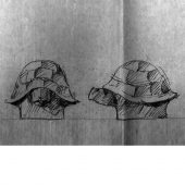 Sköldpadda "Djur I Världen" skisser till gjutna glasföremål, 1993.