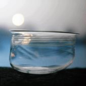 Skål i rampigt glas, Blåst av Evald Kraft, bitr hyttmästare, foto: John Selbing