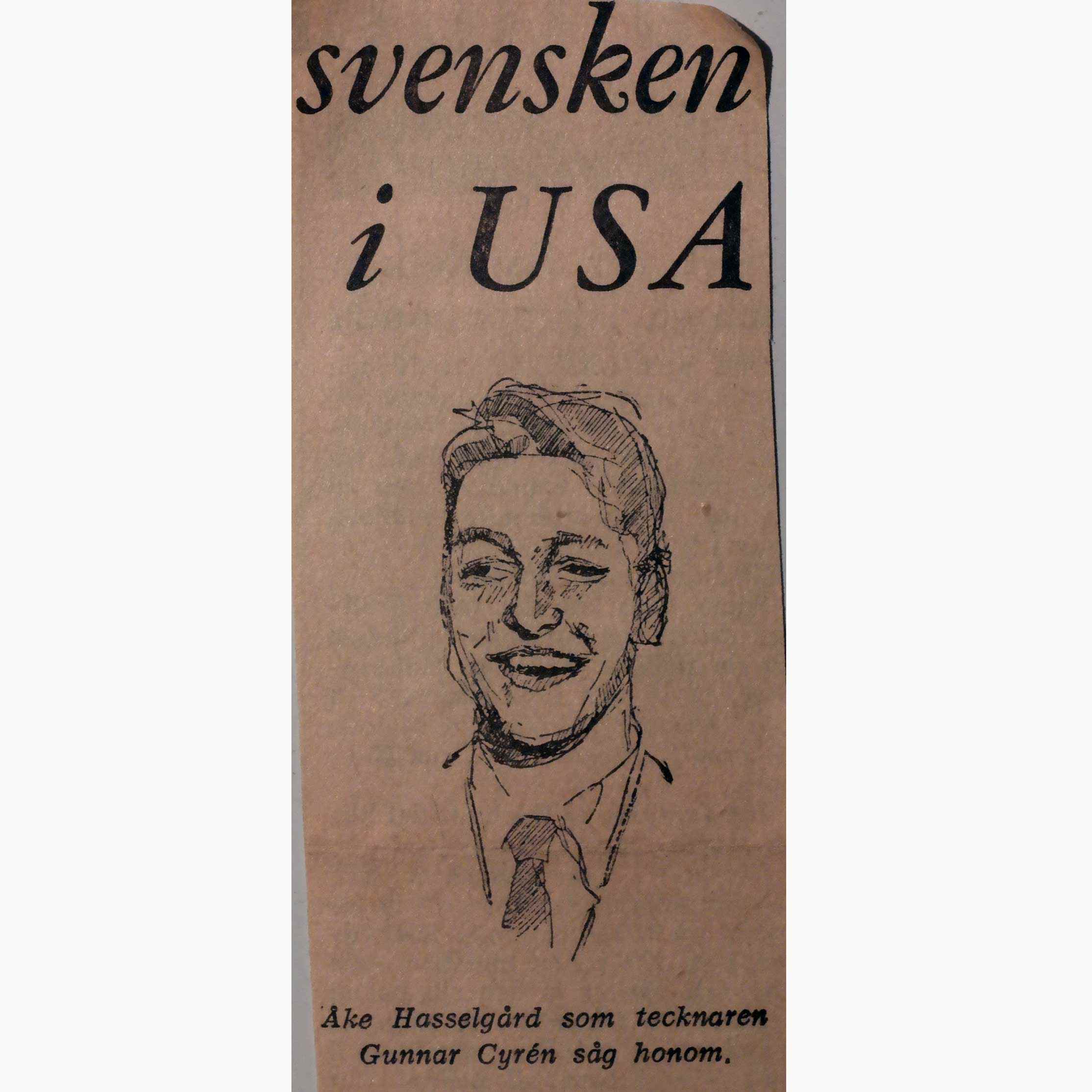 Illustration, Åke Hasselgård, 50-talets början