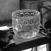 Arielskål med ringar och prickar. 60-tal. Foto: John Selbing