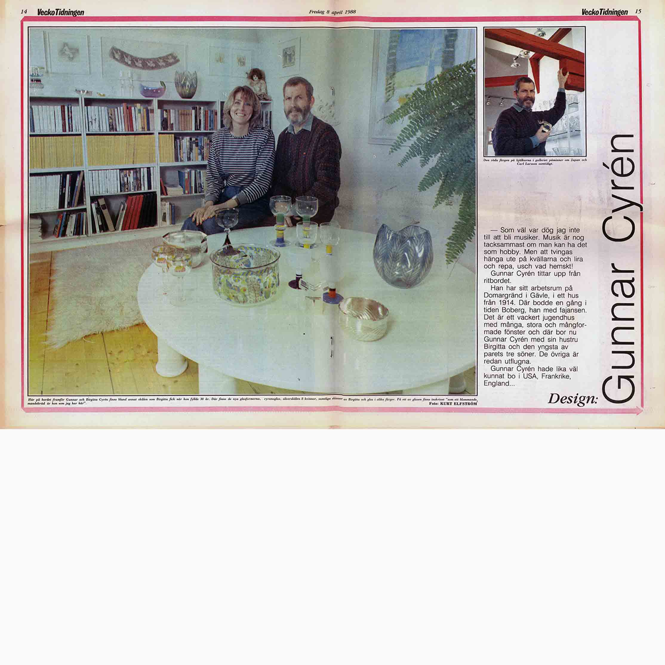 1988-04-08, Gefle Dagblad, mittuppslag artikel