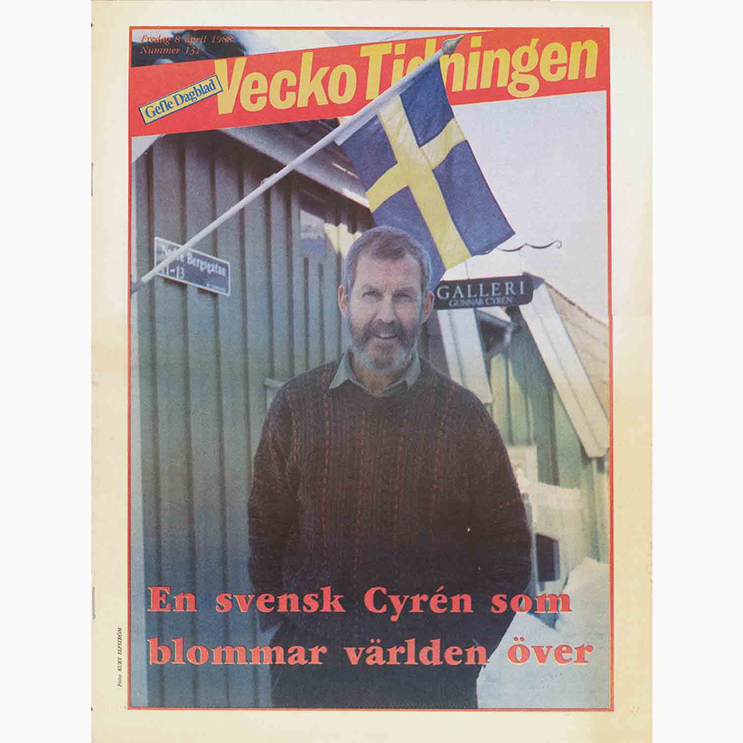 1988-04-08, Gefle Dagblad omslag artikel fredag