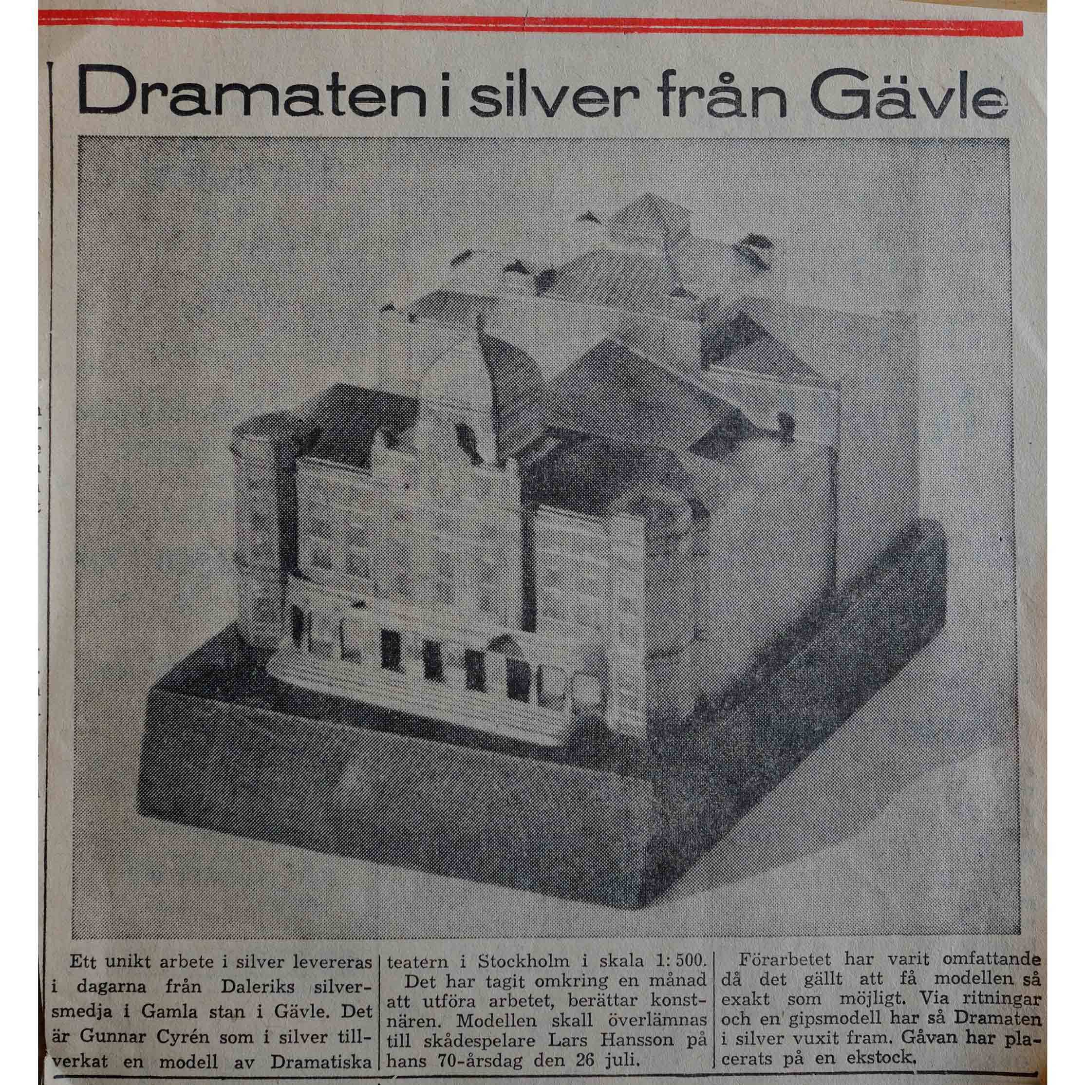 "Dramaten I Silver" 1957