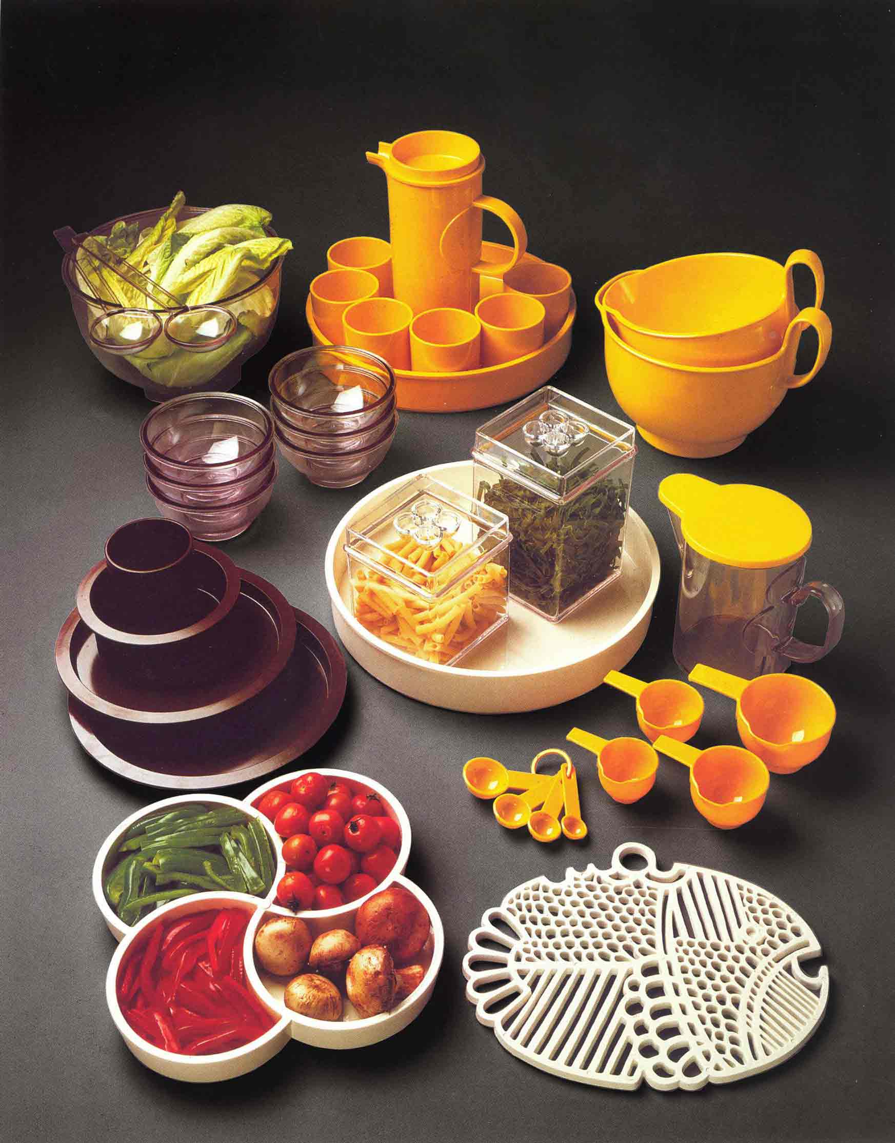 Plastic Medley och Gourmet Medley, Dansk Design Ltd, 1971