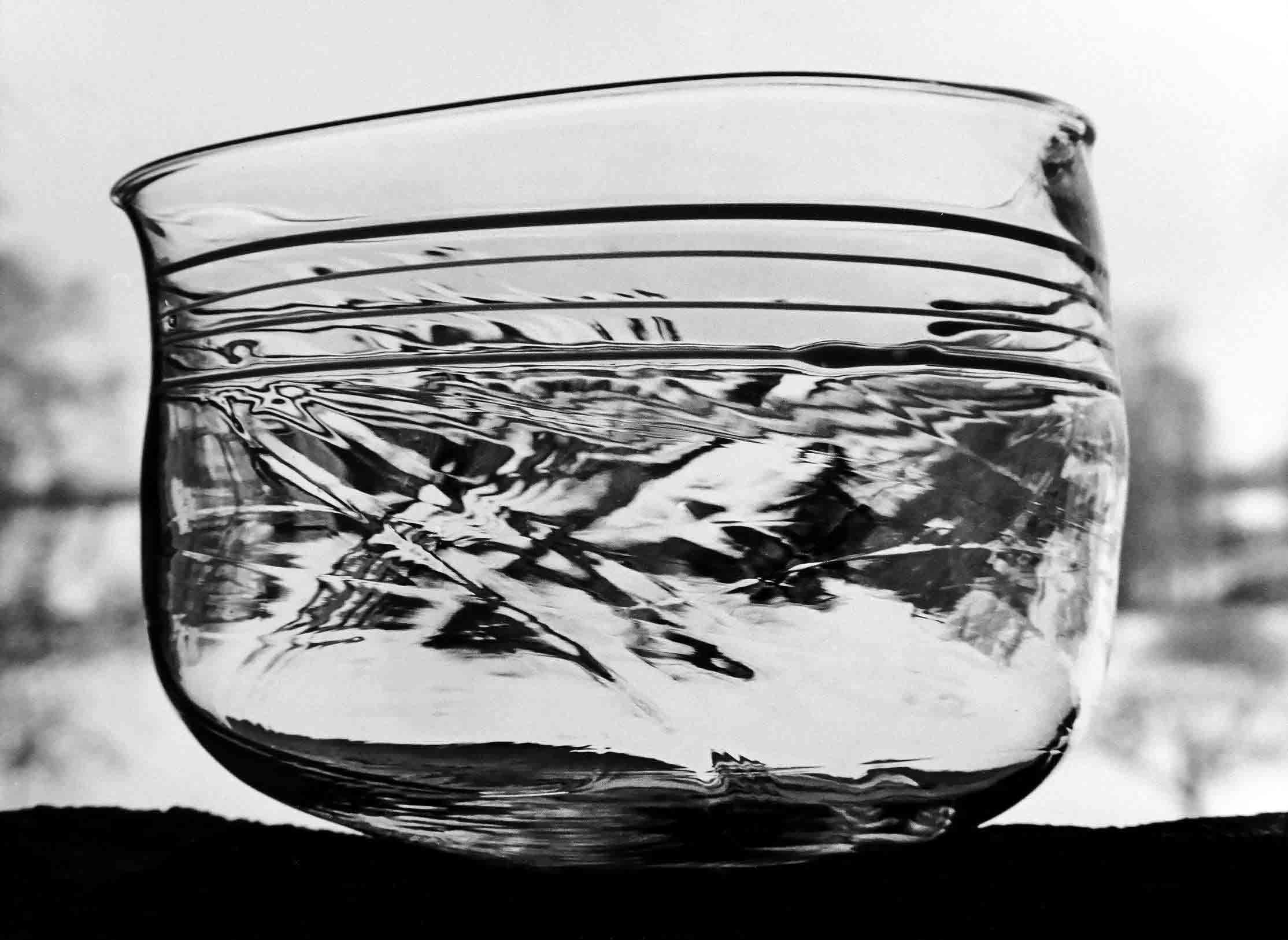"Rampigt"glas, i samarbete med Evald Kraft bitr hyttmästare, foto: John Selbing