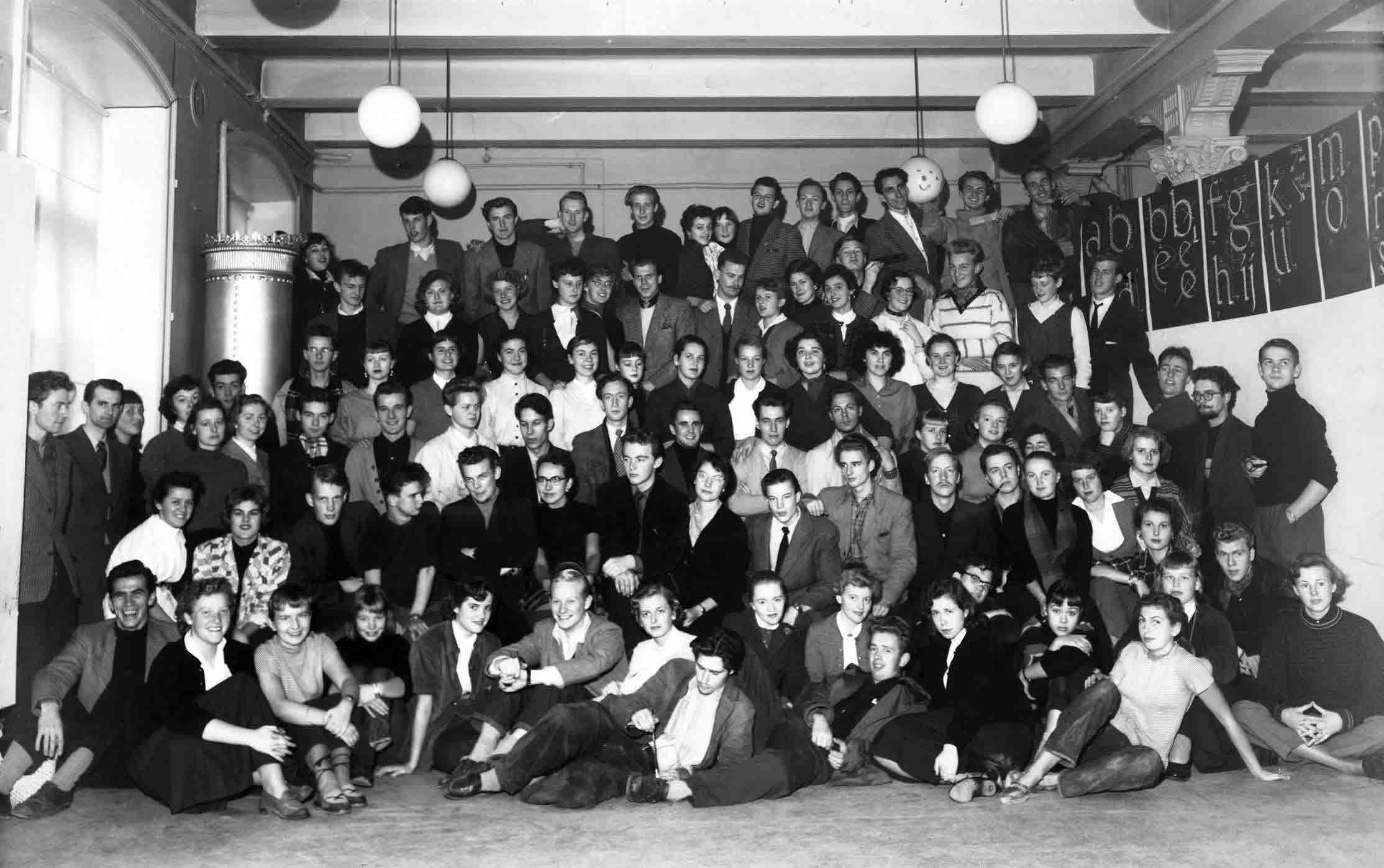 Konstfackskolans elever 1953
