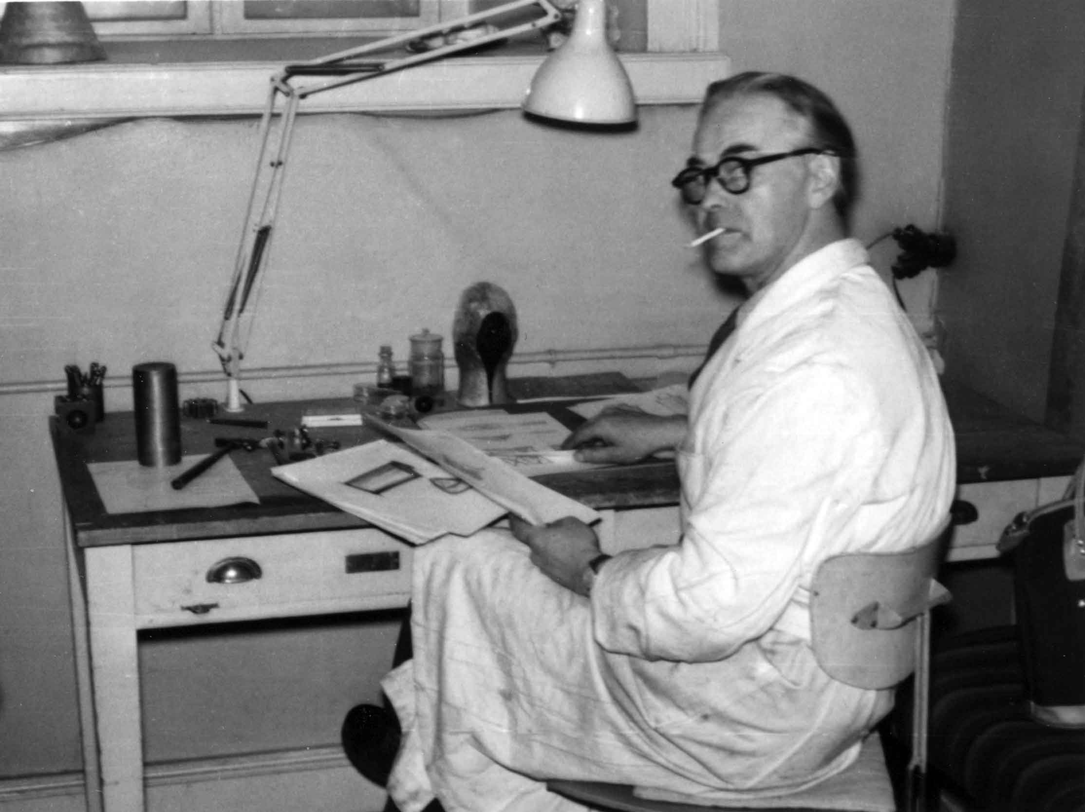 Arnold Karlström, Lärare Konstfack, 1954