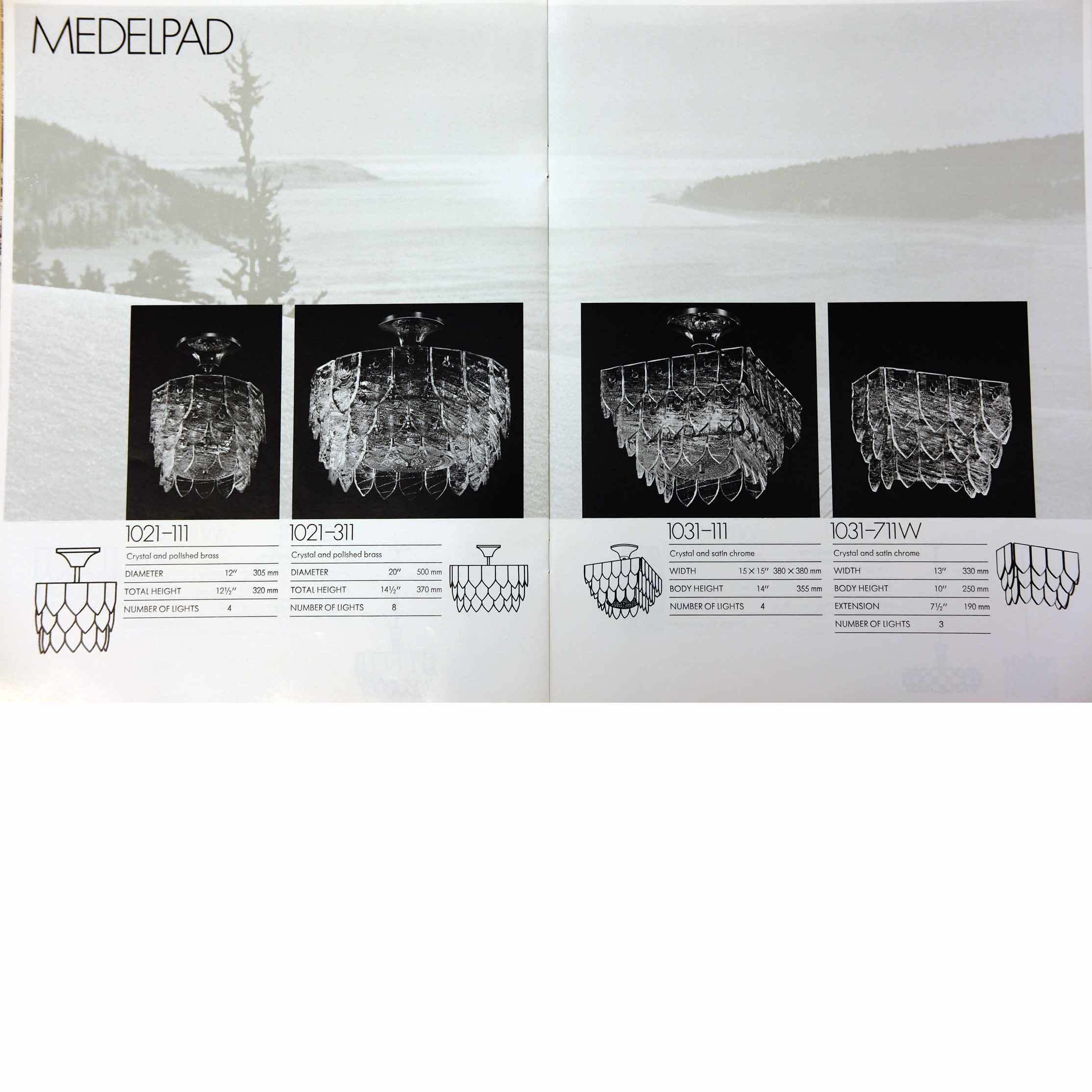 Katalog ljuskrona "Medelpad" 1968