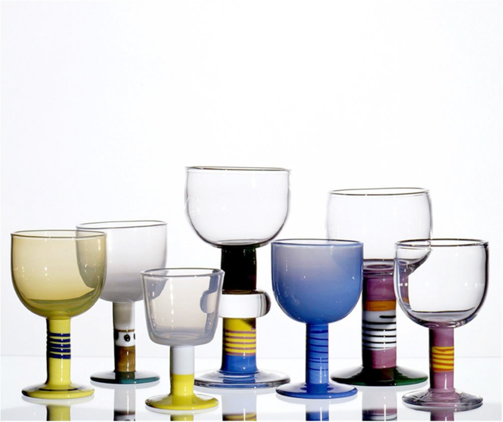 Popglas, samling,