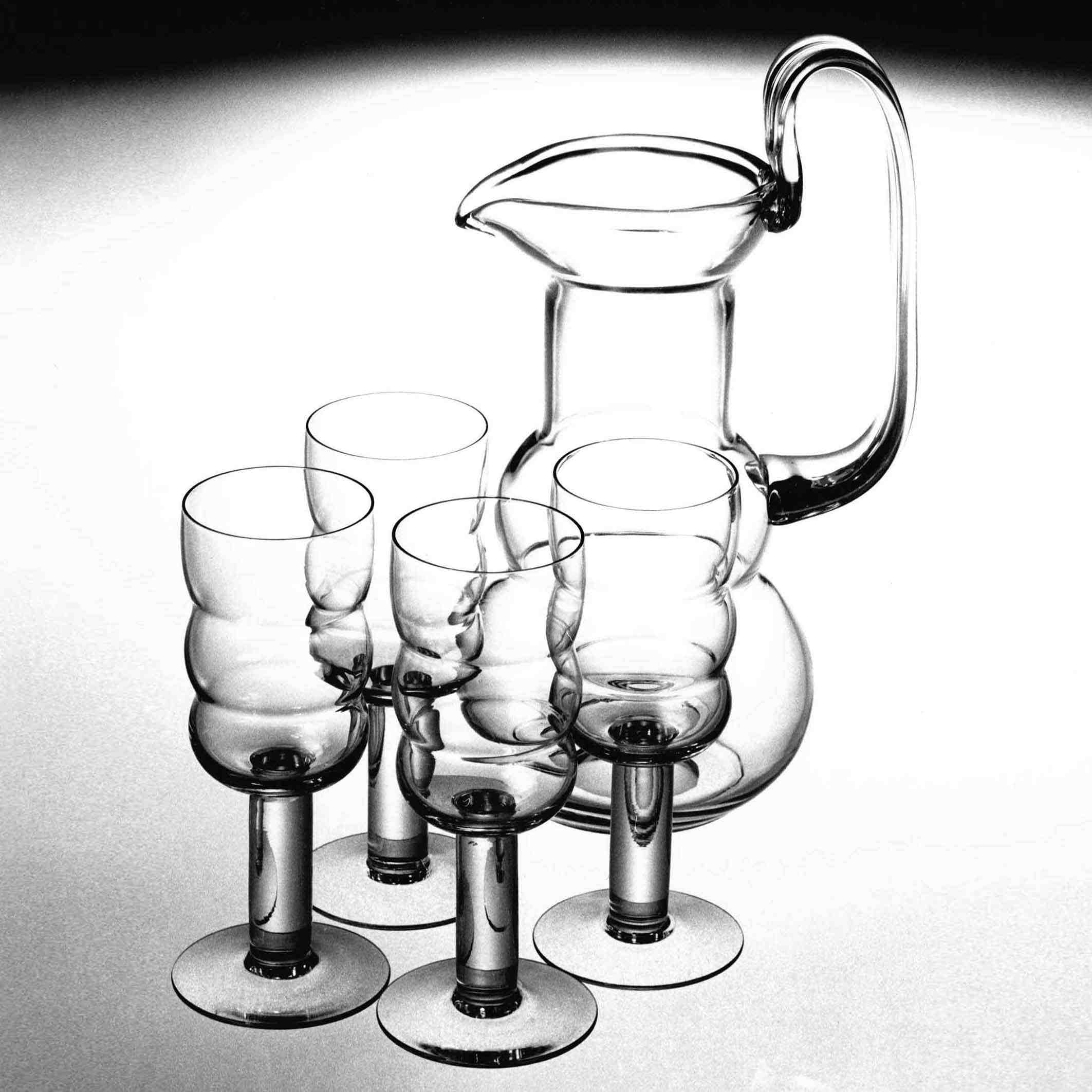 Jubileumsglas komponerat för Hantverket, Stockholm; senare döptes servisen till Frascati, 1968, foto: John Selbing