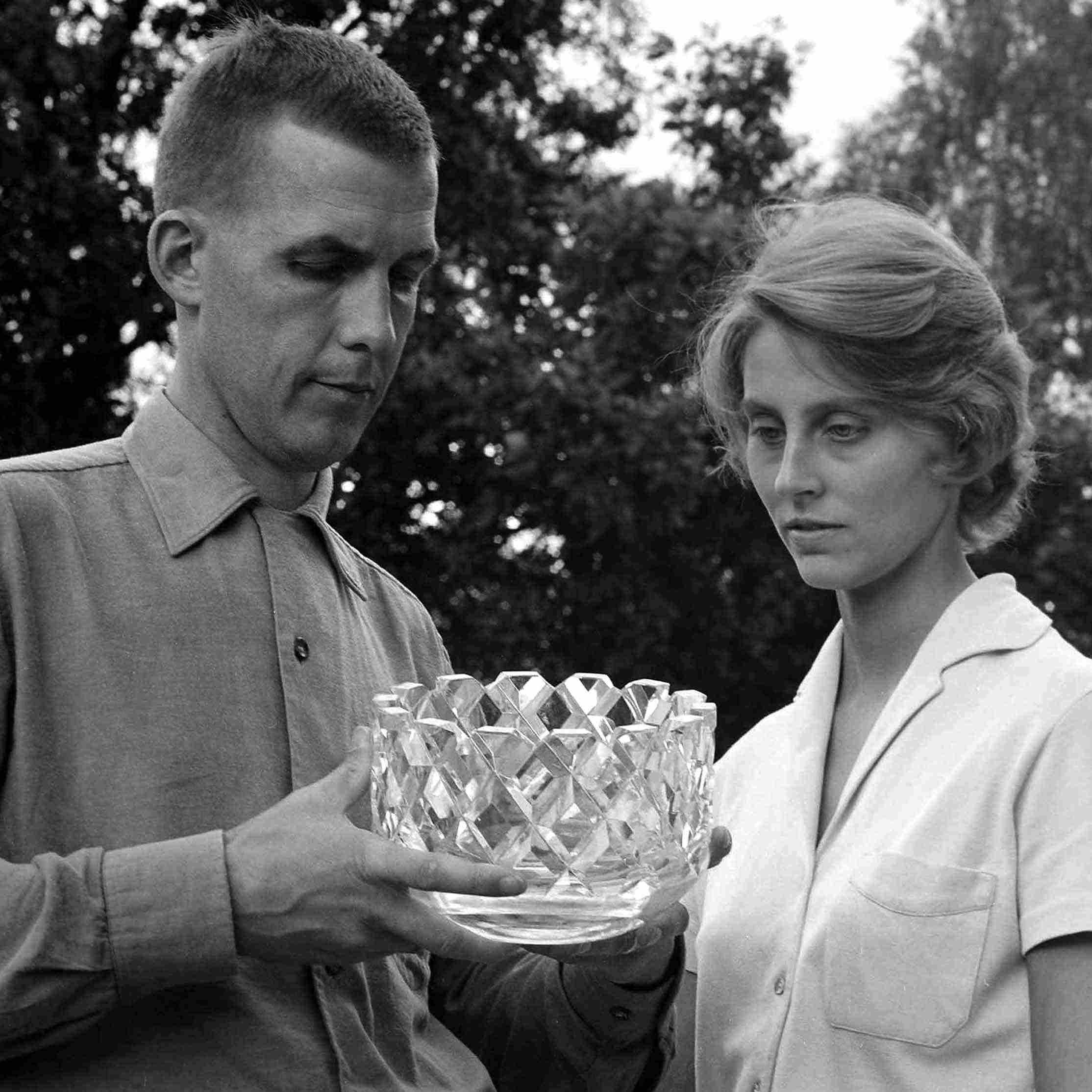 Birgitta och Gunnar Cyrén med Sofiero, 1961. Foto John Selbing