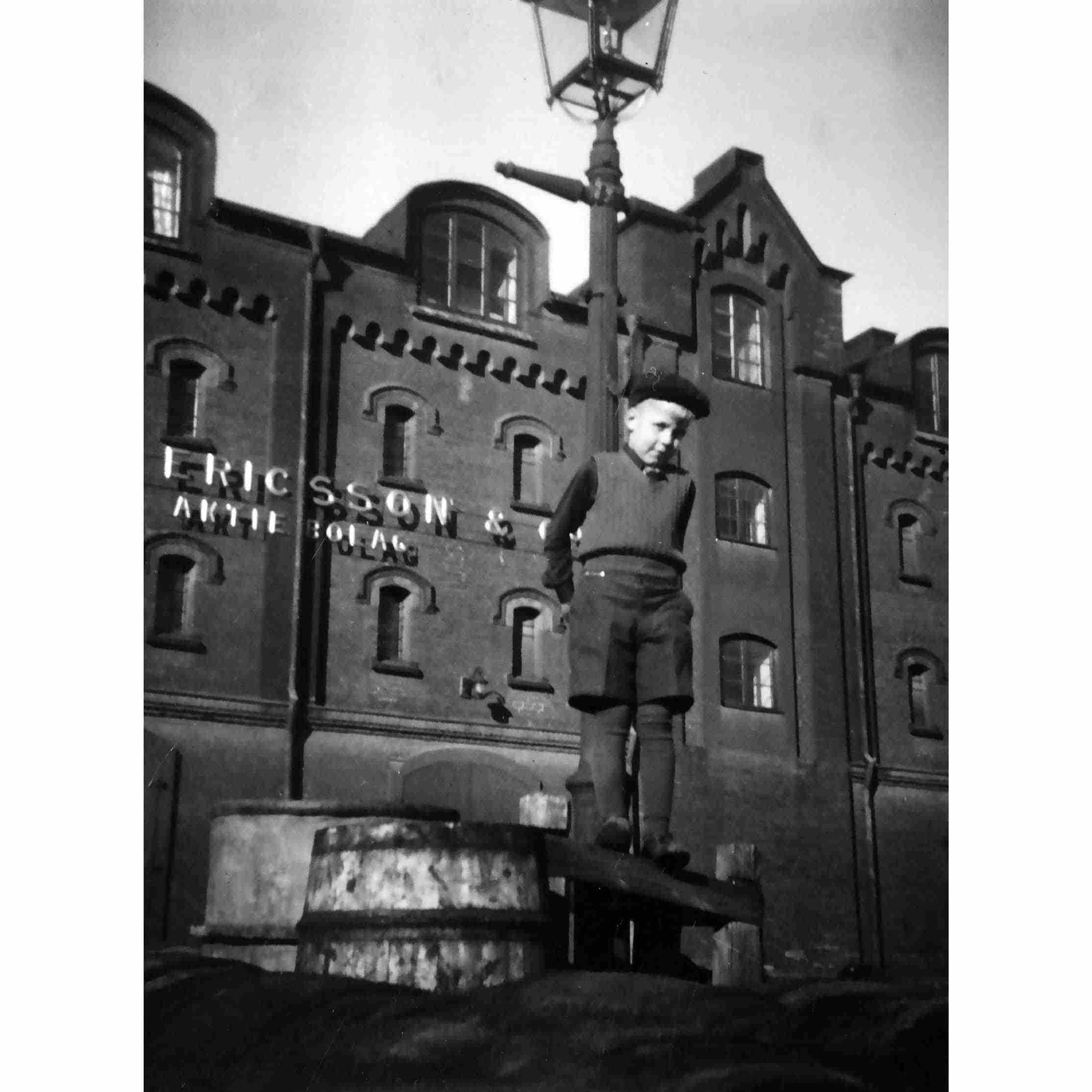 Gunnar Cyrén i Gävle hamn, ca 1937
